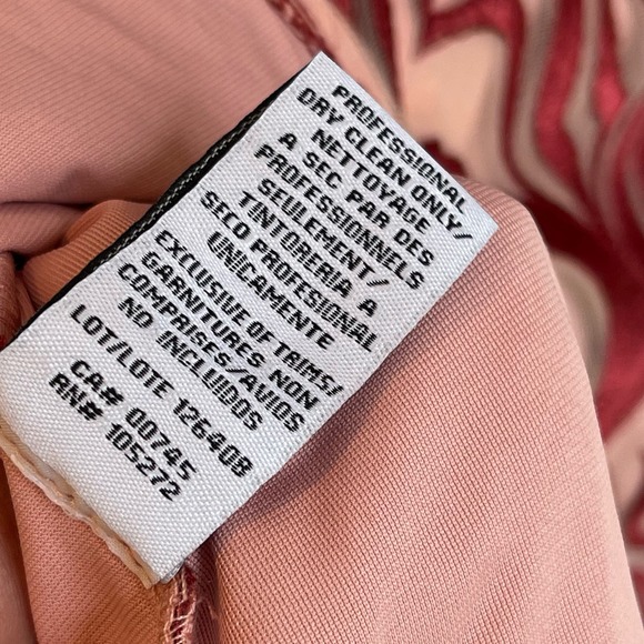 JS Collections Leslie V-Neck Midi Dress Printed In Scarlet Women's Size 4 NWOT - Picture 8 of 12